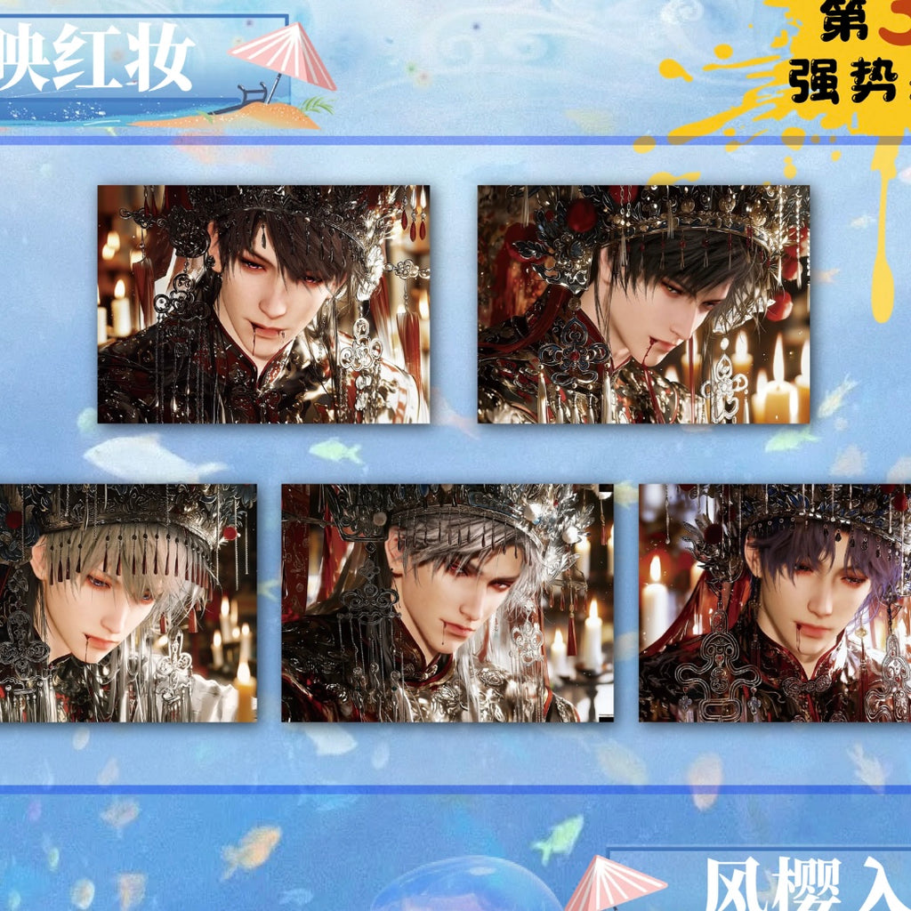 [YUNYOU V3] Love and Deep Space LAD Amine Paper Card CCG Collection Trading Series Paper whole box 1SET 120bags 1bag 1pc Cards Ornament Gift Collection Sylus, Zayne, Rafayel, Xavier, Caleb