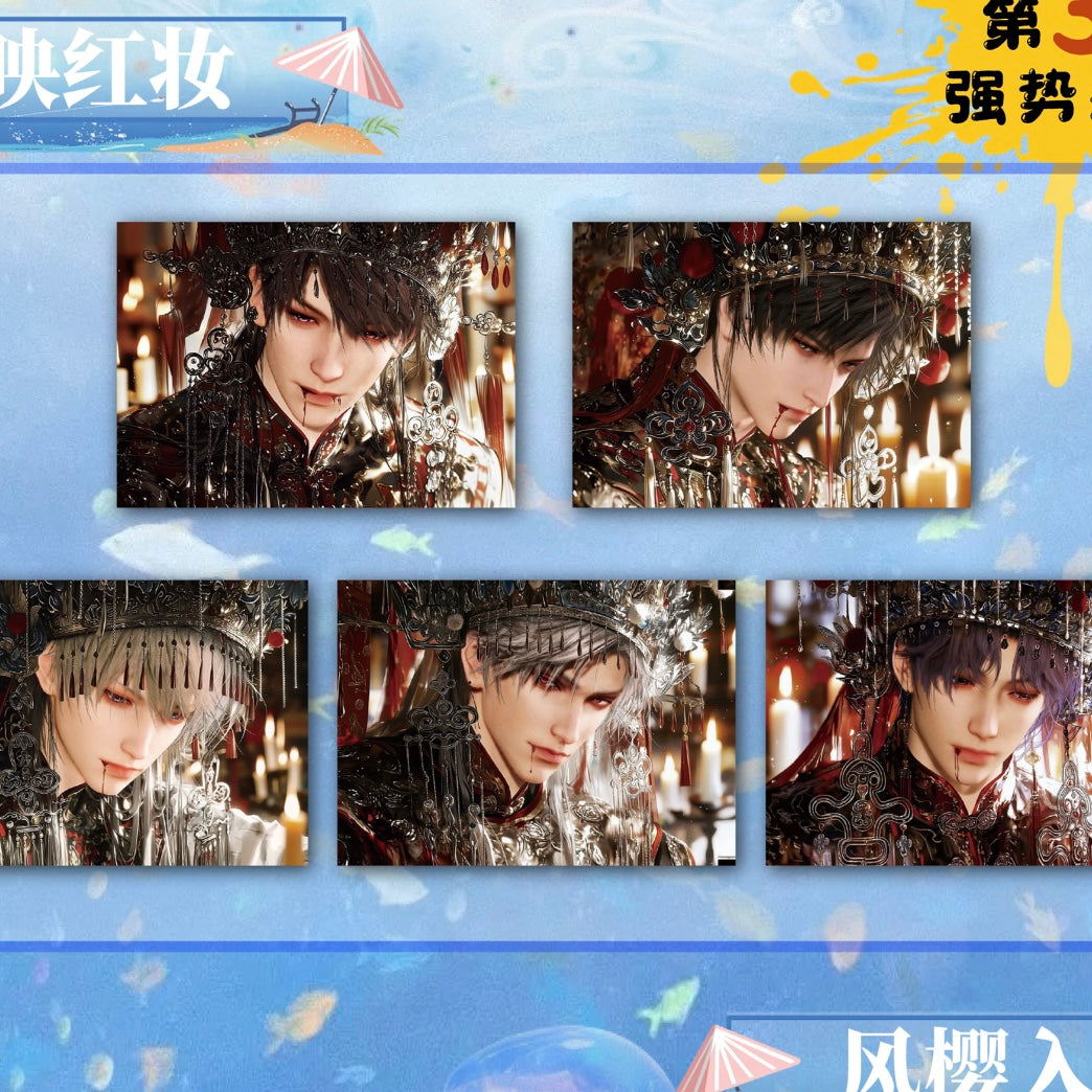 [YUNYOU V3] Love and Deep Space LAD Amine Paper Card CCG Collection Trading Series Paper whole box 1SET 120bags 1bag 1pc Cards Ornament Gift Collection Sylus, Zayne, Rafayel, Xavier, Caleb
