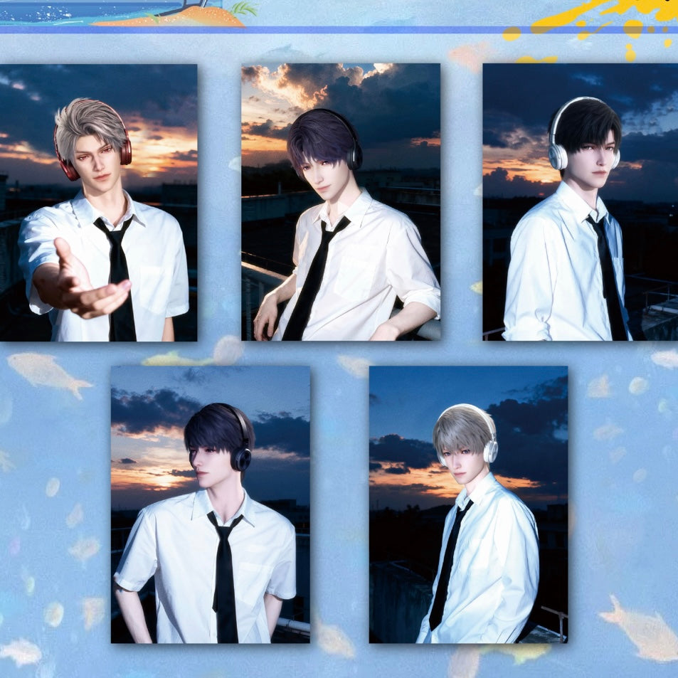 [YUNYOU V3] Love and Deep Space LAD Amine Paper Card CCG Collection Trading Series Paper whole box 1SET 120bags 1bag 1pc Cards Ornament Gift Collection Sylus, Zayne, Rafayel, Xavier, Caleb