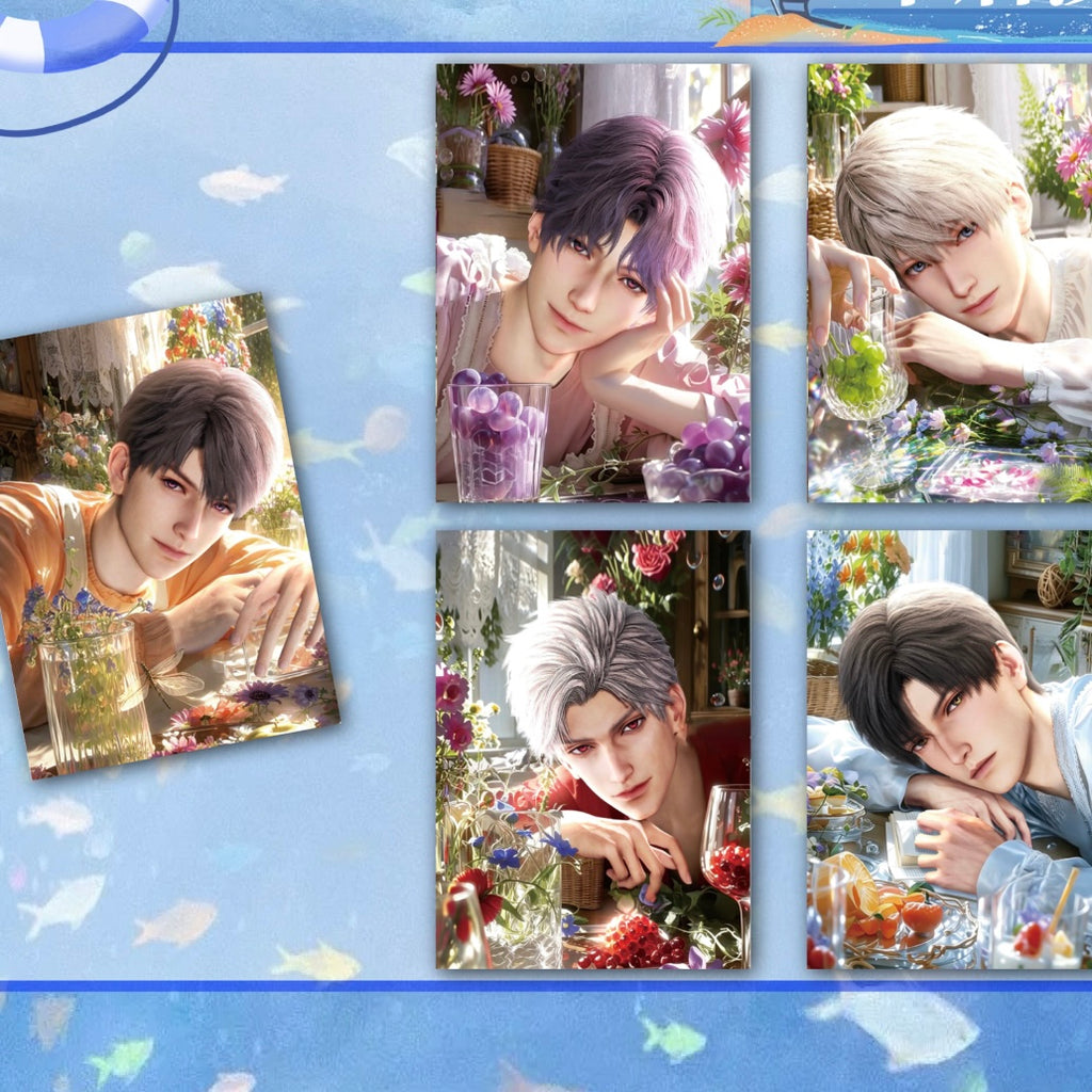 [YUNYOU V3] Love and Deep Space LAD Amine Paper Card CCG Collection Trading Series Paper whole box 1SET 120bags 1bag 1pc Cards Ornament Gift Collection Sylus, Zayne, Rafayel, Xavier, Caleb
