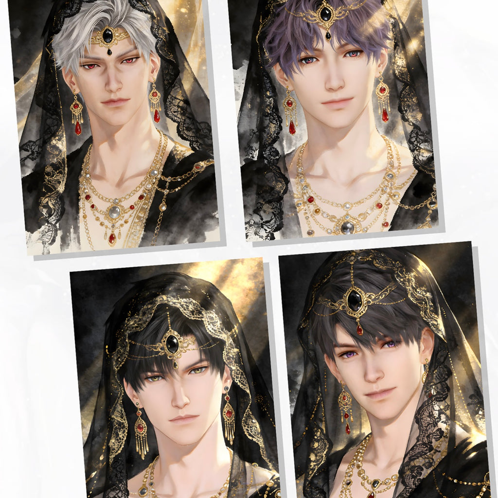 [LANGMAN] Love and Deep Space LAD Amine Paper Card CCG Collection Trading Series Paper whole box 1SET 120bags 1bag 1pc Cards Ornament Gift Collection Sylus, Zayne, Rafayel, Xavier, Caleb
