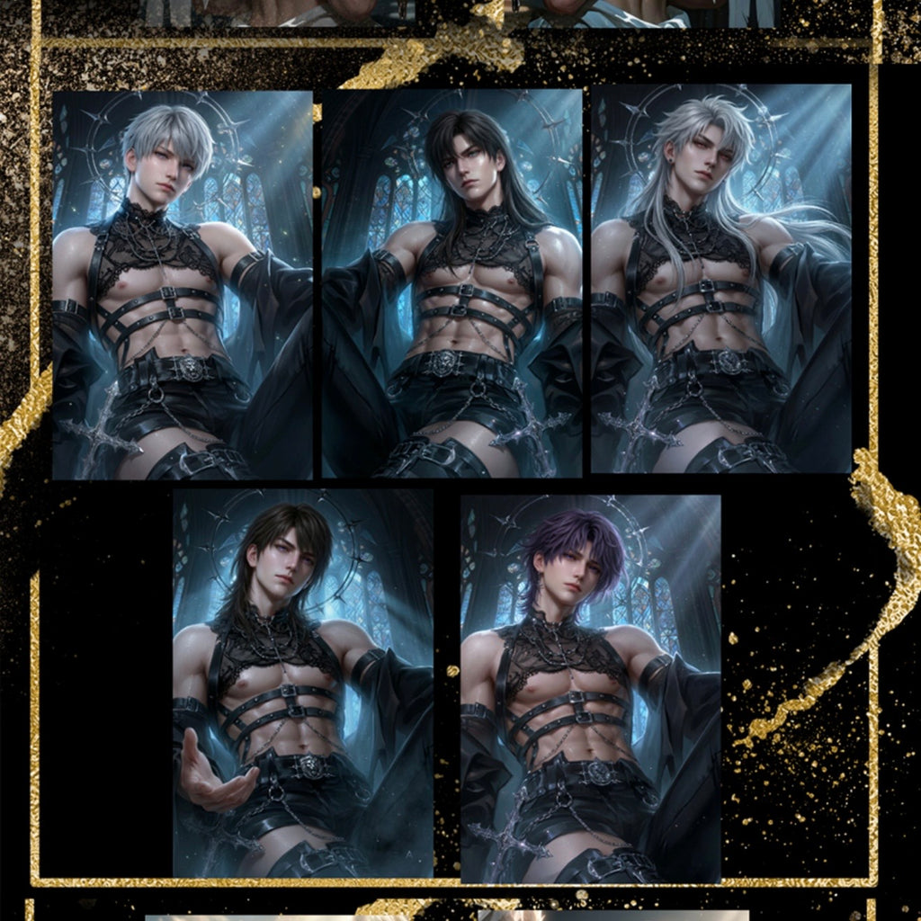[RAOYI] Love and Deep Space LAD Amine Paper Card CCG Collection Trading Series Paper whole box 1SET 200bags 1bag 2pc Cards Ornament Gift Collection Sylus, Zayne, Rafayel, Xavier, Caleb