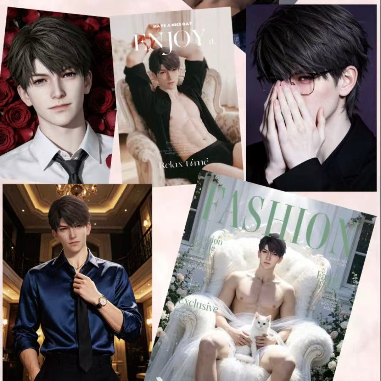 [ENXI] Love and Deep Space LAD Amine Paper Card CCG Collection Trading Series Paper whole box 1SET 200bags 1bag 1pc Cards Ornament Gift Collection Sylus, Zayne, Rafayel, Xavier, Calee