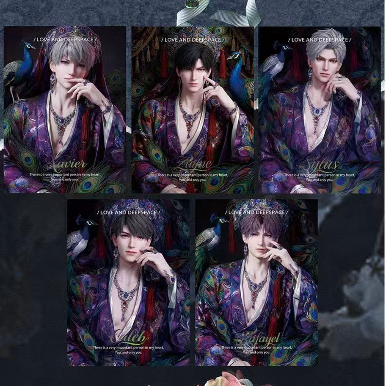 [MUSE] Love and Deep Space LAD Amine Paper Card CCG Collection Trading Series Paper whole box 1SET 250bags 1bag 1pc Cards Ornament Gift Collection Sylus, Zayne, Rafayel, Xavier, Caleb