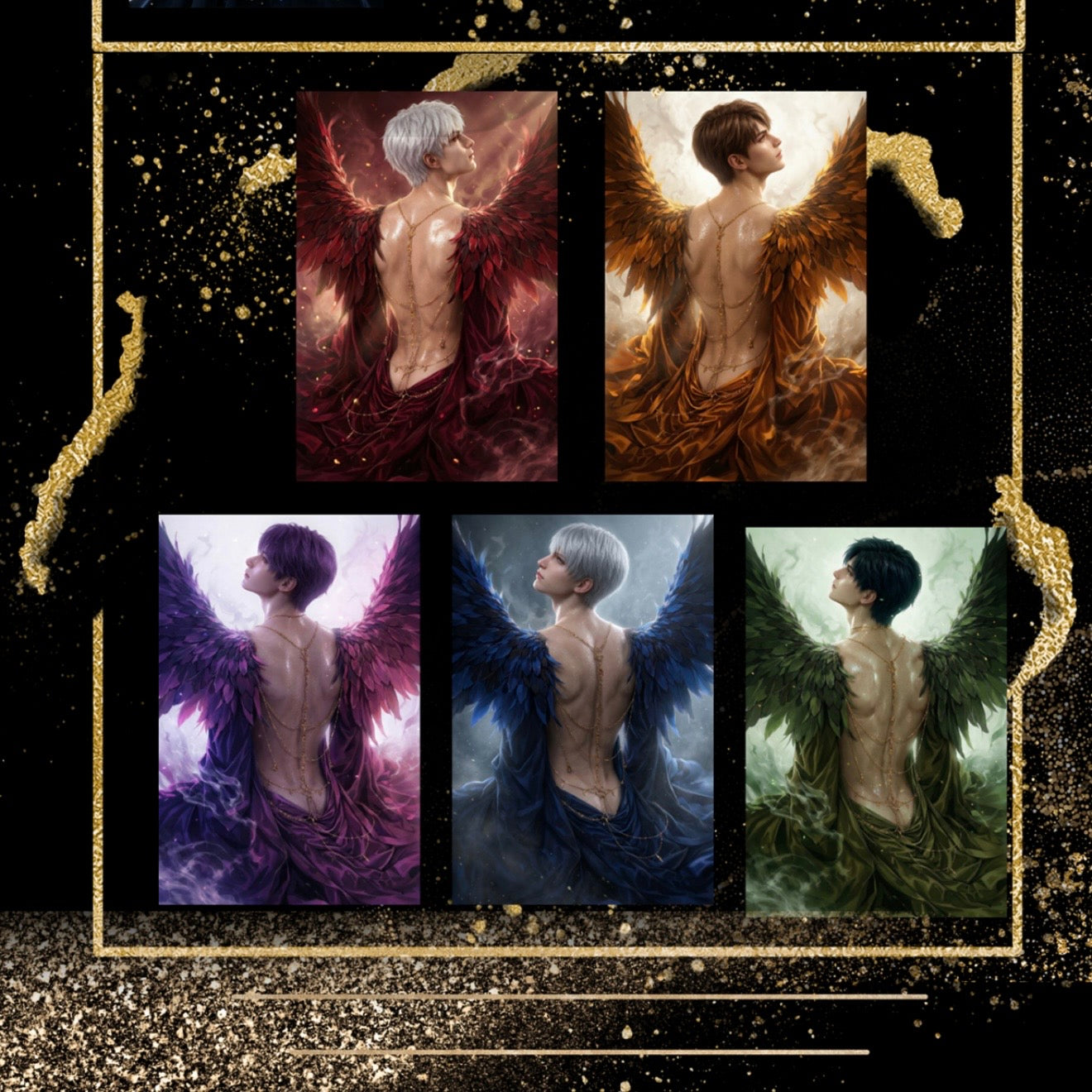 [RAOYI] Love and Deep Space LAD Amine Paper Card CCG Collection Trading Series Paper whole box 1SET 200bags 1bag 2pc Cards Ornament Gift Collection Sylus, Zayne, Rafayel, Xavier, Caleb