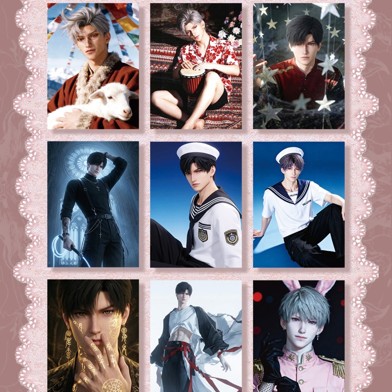 [CHENMI] Love and Deep Space LAD Amine Paper Card AB Case Graduated CCG Collection Trading Series Paper whole box 1SET 200bags 1bag 1pc Cards Ornament Gift Collection Sylus, Zayne, Rafayel, Xavier, Caleb