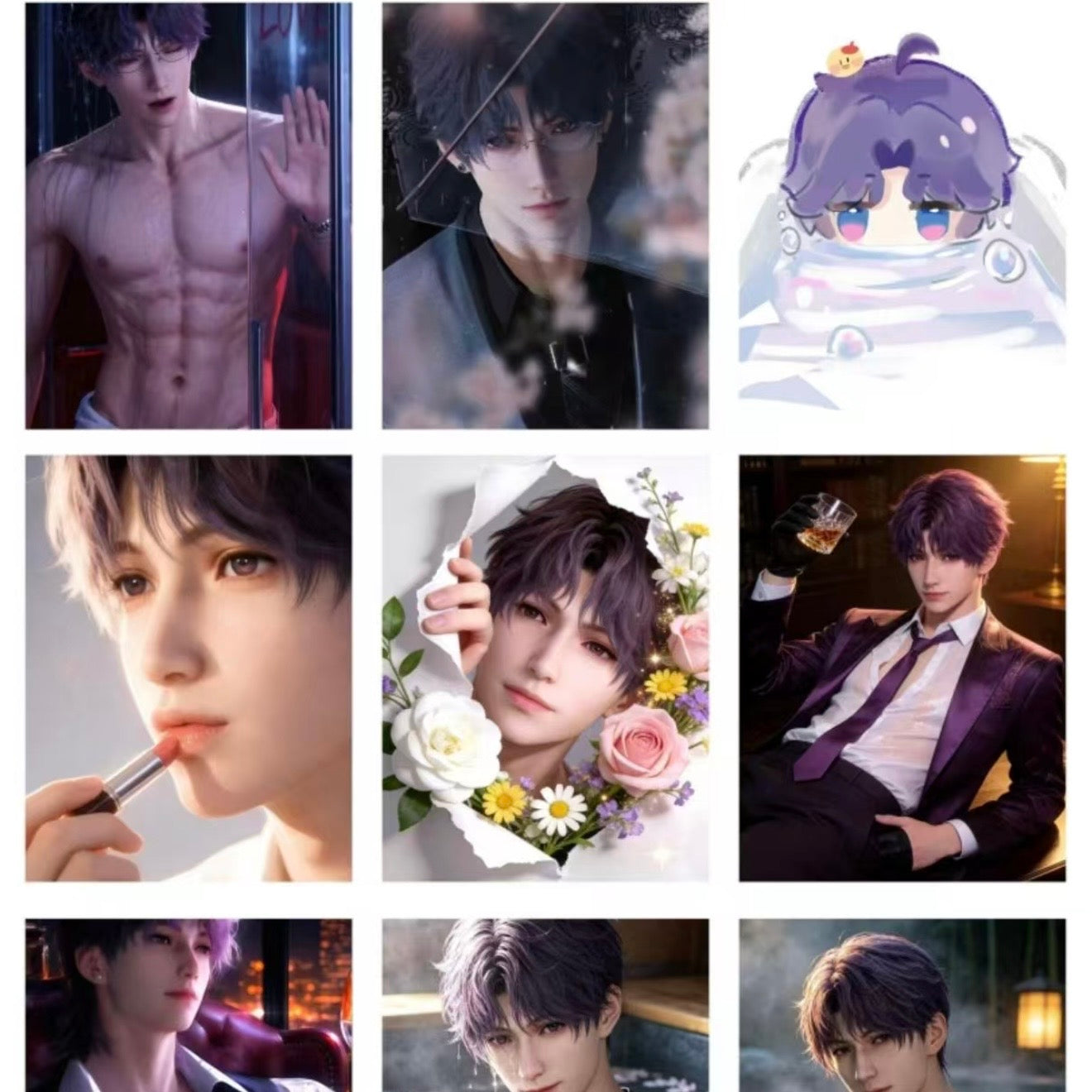 [CHENLUN V2] Love and Deep Space LAD Amine Paper Card CCG Collection Trading Series Paper whole box 1SET 160bags 1bag 1pc Cards Ornament Gift Collection Sylus, Zayne, Rafayel, Xavier, Caleb