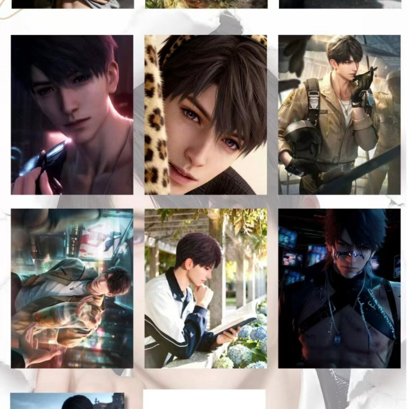 [CHENLUN V2] Love and Deep Space LAD Amine Paper Card CCG Collection Trading Series Paper whole box 1SET 160bags 1bag 1pc Cards Ornament Gift Collection Sylus, Zayne, Rafayel, Xavier, Caleb