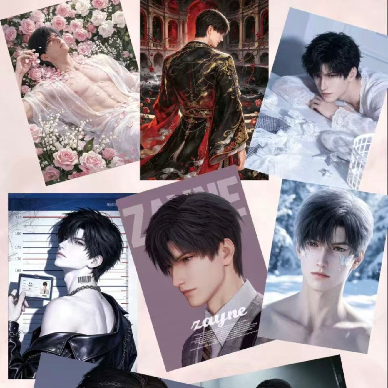 [ENXI] Love and Deep Space LAD Amine Paper Card CCG Collection Trading Series Paper whole box 1SET 200bags 1bag 1pc Cards Ornament Gift Collection Sylus, Zayne, Rafayel, Xavier, Calee