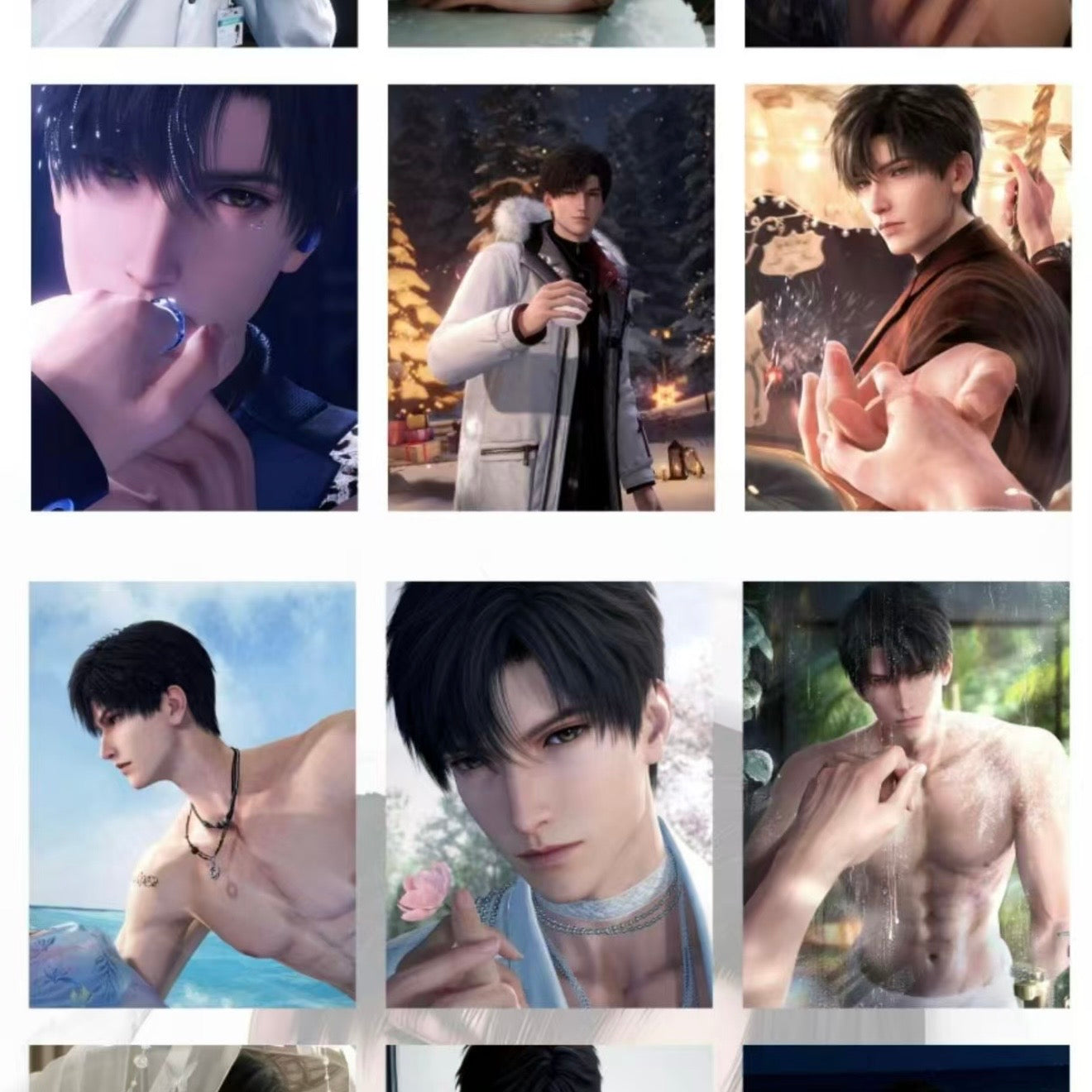 [CHENLUN V2] Love and Deep Space LAD Amine Paper Card CCG Collection Trading Series Paper whole box 1SET 160bags 1bag 1pc Cards Ornament Gift Collection Sylus, Zayne, Rafayel, Xavier, Caleb